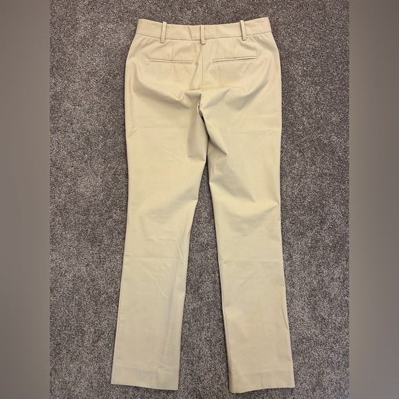 Theory Womens Izelle Chino Pants Size 4 Beige 30" inseam Stretch Made in USA EUC - Picture 7 of 16